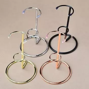 Подставка-держатель для палочки Iron Arm с круглым основанием, железное основание S чёрный