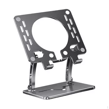 Подставка-держатель для планшета для настольного использования, регулируемая подставка для персонального компьютера дома или в офисе Black Round Hole