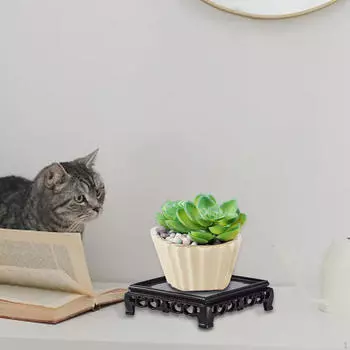 Подставка для аквариума, держатель для растений, постамент, кашпо в восточном стиле, антикварная коллекционная основа