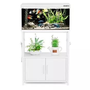 Подставка для аквариума DEWEL 60 см, полка для аквариума, подставка для аквариума 60 см, ширина 60 см, глубина 30 см, аквариум поставляется со шкафом, общая грузоподъемность