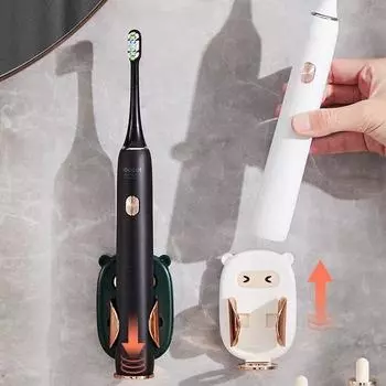 Подставка для электрических зубных щеток, стойка без ударов, настенная подвесная клейкая стойка для зубных щеток, настенная поглощающая стойка для хранения, держатель щетки