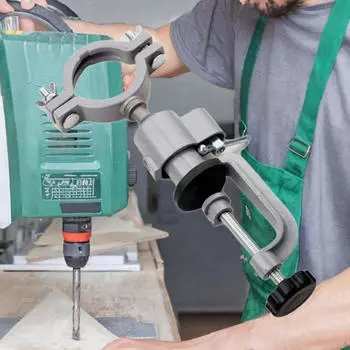 Подставка для электрической дрели, держатель шлифовальной машины, портативные верстачные тиски из литой стали, небольшой настольный зажим для DIY