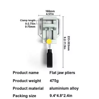 Подставка для электрической дрели, тиски, держатель для шлифовального станка, настольная дрель, фиксированная рама, алюминиевый сплав, аксессуары для электрошлифовальной машины