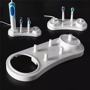 Подставка для электрической зубной щетки для полости рта, белый, черный держатель, 5 головок зубной щетки с зарядной базой Mou белый