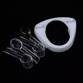 Подставка для электрической зубной щетки с 4 пылезащитными чехлами для Oral B 1 set