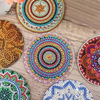 Подставка для алмазной живописи с цветочным узором, навыки рук, улучшение декоративного стола с держателем для хранения, подставки для рукоделия, рукоделие 1 Set