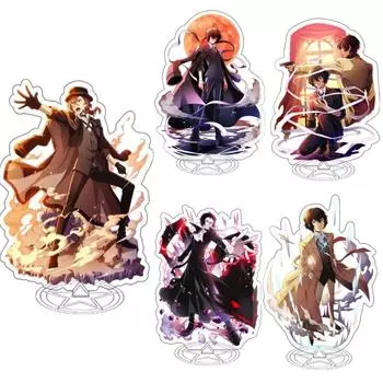 Подставка для аниме Bungou Stray Dogs Atsushi Nakajima Dazai Chuya Ryunosuke, акриловая подставка, фигурка, декор для рабочего стола, сборная модель, игрушки, подарки 1