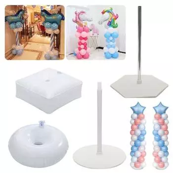Подставка для арки для воздушных шаров, сверхмощный мешок для воды, колонна для воздушных шаров, подставка для арки для воздушных шаров, комплект для свадьбы, выпускного, дня рождения Square