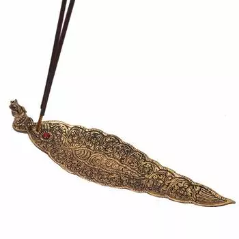 Подставка для ароматических палочек, Metal Incense Stick Holder in Gold Color, MYINDIA