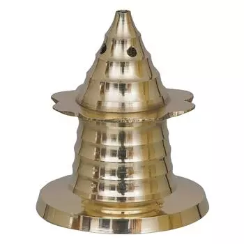 Подставка для ароматических палочек, Traditional Golden Brass Incense Stick Holder Agarbatti Stand, eCraftIndia