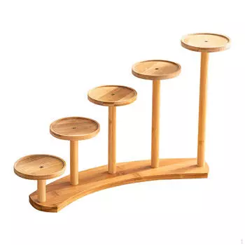 Подставка для бамбуковых растений, настольная полка, дисплей, прочная настольная полка для горшков Square tray