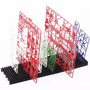 Подставка для бегунков для пластиковых прямых больших 42 деталей пластиковых моделей бегунков Подставка для деталей [Cicogna] Модели, Тип, Размер, Ряды, Подставка, Модель, Gunpla, Покраска,
