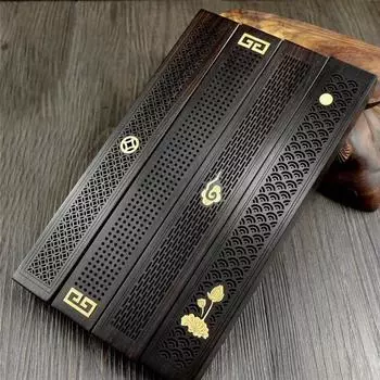 Подставка для благовоний из дерева в стиле ретро, курильница в китайском стиле, деревянная ручная резьба, сандаловое дерево, подставка для благовоний, декор для дома и офиса