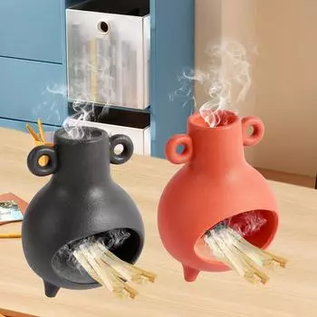 Подставка для благовоний Керамическая подставка для благовоний Декоративная курильница Улавливатель пепла Мини Керамическая чаша для подкуривания Многофункциональная чёрный