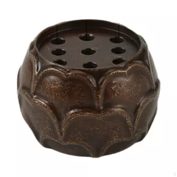 Подставка для благовоний с 9 отверстиями, латунная основа для палочки, подставка, горелка для фермерского дома, Gold 3mm