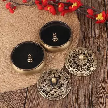 Подставка для благовоний в виде лотоса снимает беспокойство, латунная изящная курильница для благовоний