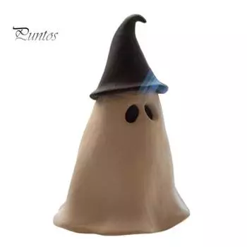 Подставка для благовоний в виде призрака на Хэллоуин, смоляная тыква-призрак, шляпа ведьмы, ароматическая ароматерапия, горелка для украшения дома, спальни, гостиной A