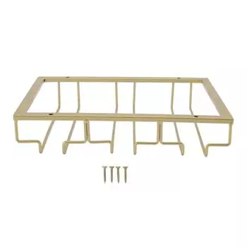 Подставка для бокалов для вина Iron Art в перевернутом виде, европейский стиль, подвесная стойка для бокалов для вина под шкафом, золото золотистый