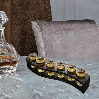 Подставка для бокалов для вина, поднос для закусок с 6 отверстиями, удобный для хранения, современный держатель для роллов для суши, конусы для