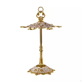 Подставка для бокалов на столешницу, подставка-держатель, классический настольный дисплей из цинкового сплава Gold