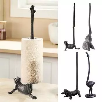 Подставка для бумажных полотенец с устойчивым основанием, креативный держатель для салфеток в форме животных, украшение для кухни, моделирование, поделки Dog