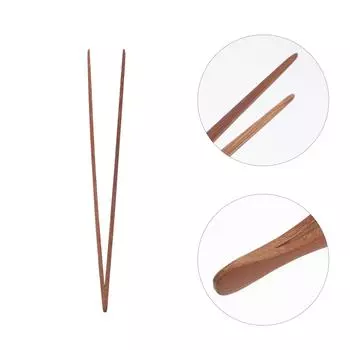 Подставка для чая из бамбука ручной работы, приспособление для барбекю, зажим для церемонии, щипцы для сервировки, кухонный аксессуар для печенья 19X2.3X1CM