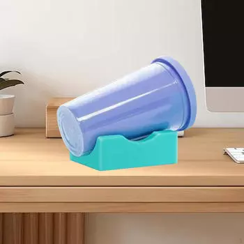 Подставка для чашек со встроенным держателем-подставкой Компактный маленький стакан для банок розовый