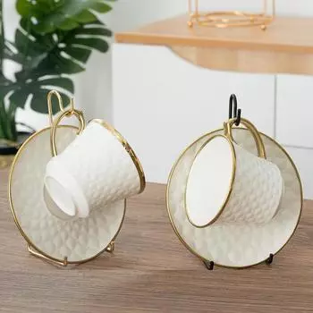 Подставка для чашки кофе и чая, блюдце, птица, утюг, крючки для хранения, подставка для кружек, сушилка, подвесная полка, кухонный дисплей