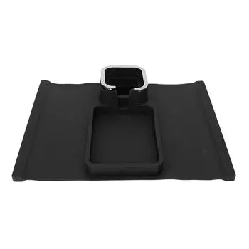 Подставка для чашки на диване Эргономичный многофункциональный силиконовый держатель для чашки на диване с нескользящей основой чёрный