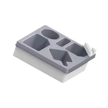 Подставка для чашки на диване, силиконовый чехол для дивана, компактный портативный ящик для хранения, органайзер для кровати серый