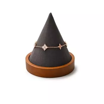Подставка для часов Woodten Подставка для ювелирных изделий Подставка для часов Подставка для часов Коническая стойка для демонстрации браслетов из цельного дерева Подставка для демонстрации ювелирных изделий Подставка для браслета (Темно-серый)