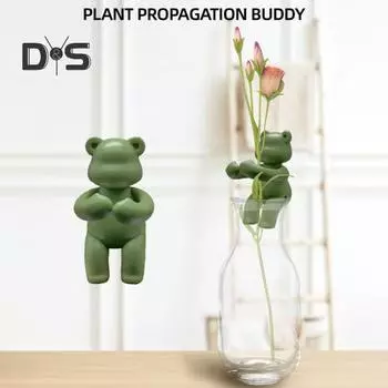 Подставка для черенков растений Подставка для гидропонных растений в форме медведя-приятеля Поддержка для веток Почки Стебли Черенки