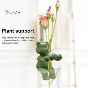 Подставка для черенков растений Подставка для гидропонных растений в форме медведя-приятеля Поддержка для веток Почки Стебли Черенки