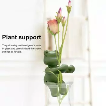 Подставка для черенков растений Yousheng Подставка для гидропонных растений в форме медведя Buddy Bear Подставка для выращивания растений Поддержка для веток Почки Стебли Черенки