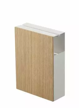 Подставка для чистки ковров Yamazaki Jitsugyo 4477 Natural Natural Rin включает в себя быстросъемное отделение для хранения запасных частей, примерно. Ш20XГ7.5XВ27.5см