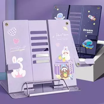 Подставка для чтения Настольная подставка для книг Разные высоты Углы Кронштейн для кулинарной книги Школьный кабинет White