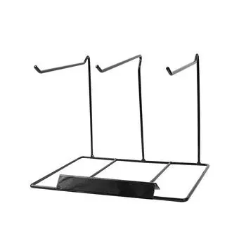 Подставка для демонстрации цветов для накладных ногтей Стойка для демонстрации образцов для нейл-арта Стойка для хранения палитр с лаками для ногтей Инструменты для хранения Single row black