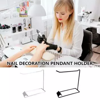 Подставка для демонстрации накладных ногтей Подставка для украшений Подставка для хранения украшений Держатель для украшений Органайзеры для украшений для салона чёрный