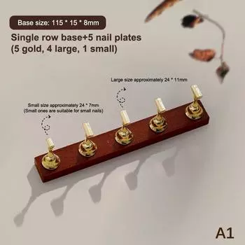 Подставка для демонстрации ногтей, прочный магнитный держатель для ногтей, подставка для практики с типсами для наращивания, держатель с основанием из орехового дерева для арт-салона, инструмент для практики DIY