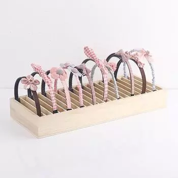 Подставка для демонстрации повязок на голову и украшений из массива дерева