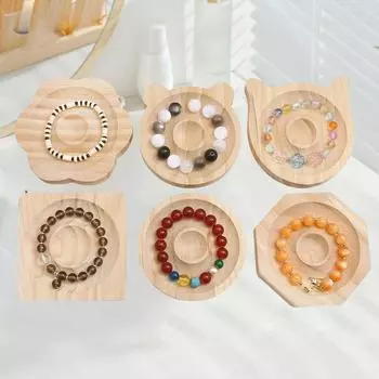 Подставка для демонстрации ювелирных изделий из цельного дерева, подставка для дизайна ювелирных изделий, браслет из бисера ручной работы Wenwan, подставка для браслетов из бисера.