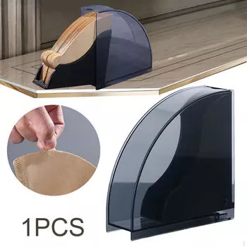 Подставка для держателя бумаги для кофе, акриловая коробка для хранения, конус для кухонной стойки 12.5cmx12.5cm