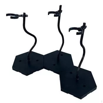 Подставка для держателя фигурки куклы, кронштейн, подставка для 1/6 1/9 чёрный