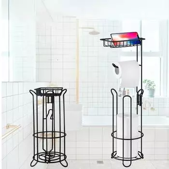 Подставка для держателя туалетной бумаги с приподнятым основанием, верхняя полка для хранения, органайзер для хранения рулонов бумаги, ванная комната