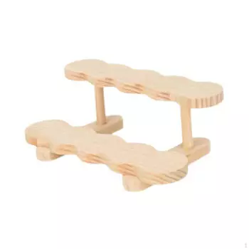 Подставка для десерта, деревянная стойка для демонстрации, прочная полка для столешницы, предметы коллекционирования для 2 layer