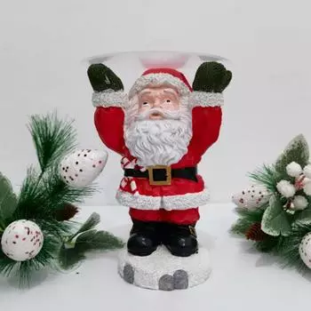 Подставка для десерта, небьющееся украшение в виде Санта-Клауса с подносом для закусок, десертов, праздничный рождественский торт, подставка для фруктов, очаровательная красный