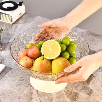 Подставка для десерта с фруктовой чашей и дренажными отверстиями. Элегантное основание. Стильная подставка. чистый