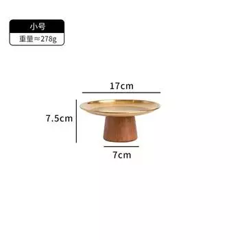 Подставка для десертов из нержавеющей стали во французском стиле – поднос с высокими ножками для фруктов, конфет и закусок Size S