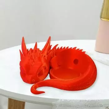 Подставка для динамика Yousheng с 3D-принтером в виде дракона, лежащий дракон, умная подставка для динамика, мультяшный детский дракон, подставка для динамика, украшение для домашнего офиса и рабочего стола E