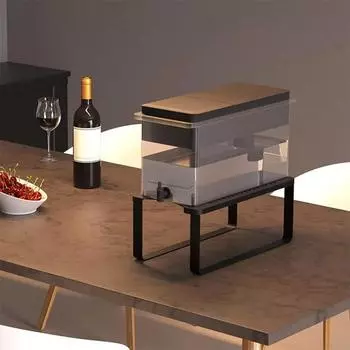 Подставка для диспенсера для воды Прочная конструкция Металлическая подставка для диспенсеров для воды и напитков Товары для дома чёрный